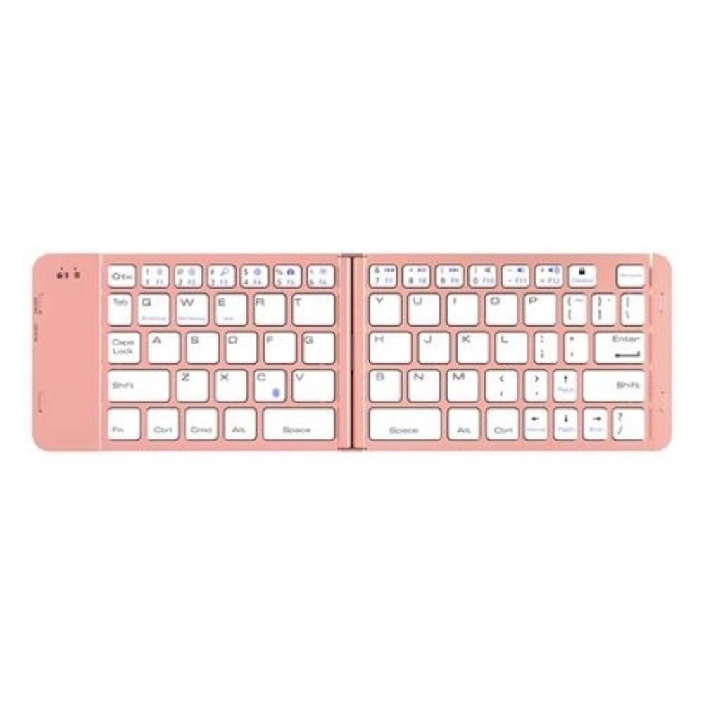 F88 Foldable Wireless Bluetooth Keyboard Gold iOS Android Windows - Picture 2 of 11